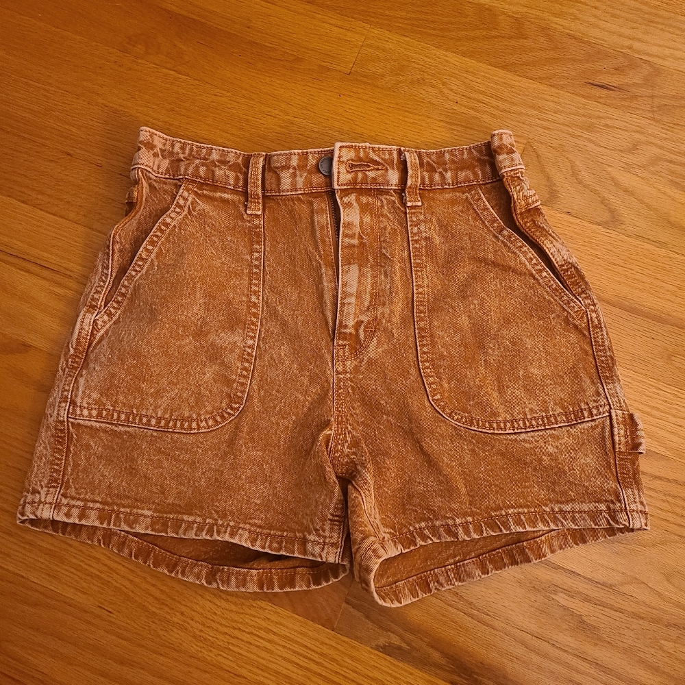 Rust colored Denim shorts